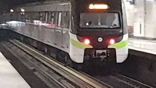 Athens metro trains at Dafni station (line 2)