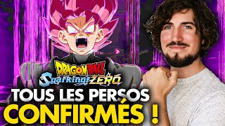 DRAGON BALL SPARKING ZERO : Voici TOUS les PERSONNAGES CONFIRMÉS dans le jeu 💥 Le ROSTER complet