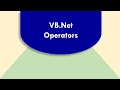 VB.Net Operators