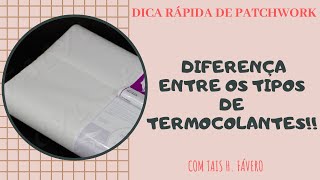 Diferença entre os tipos de termocolantes - Dica rápida com Tais H. Favero