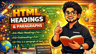 HTML Tutorial: Headings & Paragraphs | Web Development Tutorials | code with khalid