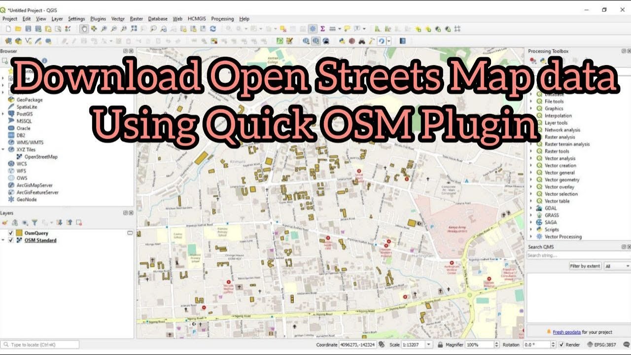 Download OSM Data Using QuickOSM Plugin In QGIS & Using QuickMap ...