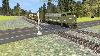 Trainz runby: Military Train Passing By