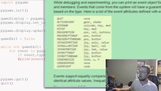 Pygame (Python Game Development) Tutorial - 4 - Quit Event Handling