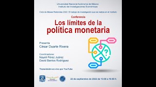 Conferencia: Los limites de la política monetaria