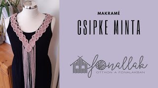 Makramé csipke minta