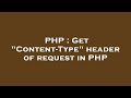 PHP : Get 