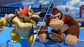 Mario Tennis Ultra Smash Mega Battle | Bowser vs Donkey Kong   #3