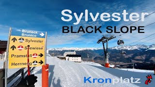Skiing Sylvester black slope no.1 in Kronplatz / Plan de Corones 2023 #skiing