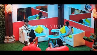 Bigg Boss Malayalam S5  Day 65 14 - അഖിൽ മാരാർ,  റിയാസ്,  ജുനൈസ്,  സെറീന എന്നിവർ സംസാരിക്കുന്നു