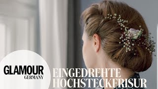 Eingedrehte Hochsteckfrisur mit Haarband \u0026 🌸 I Die perfekte Oktoberfest-Frisur -einfach \u0026 schnell-