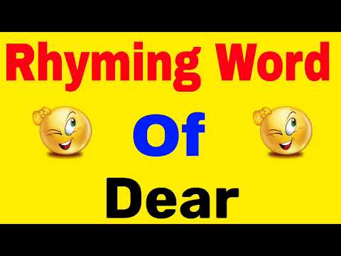What is the rhyming word of deer?