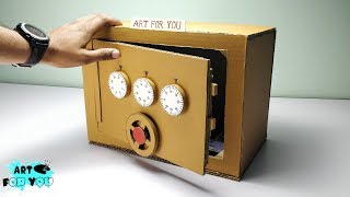 Safe With Combination lock From Cardboard | Cardboard safe with combination lock | Cardboard locker