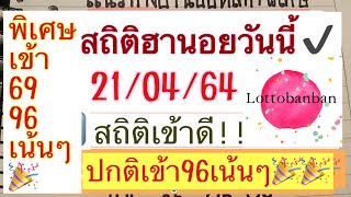 สถิติฮานอย21/04/64|พิเศษ+ปกติเข้า96เน้นๆ✅|ชน5ปฎิทินปังๆ✅ห้ามพลาด!!