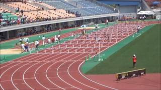 女子100mハードル　予選3組2着＋2　～平成29年度四国高等学校陸上競技対校選手権～