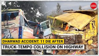 Dharwad Accident: 11 dead after truck-tempo collision on highway in Karnataka