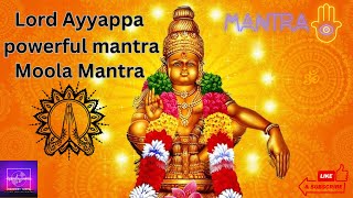 Lord Ayyappa powerful mantra || Ayyappa swamy mantra || Sri Ayyappa Moola Mantra