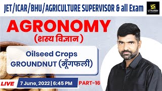 AGRONOMY #16 | Oilseed Crops GROUNDNUT (मूँगफली) | Impt. MCQ | JET & All Exams Gyarsi Lal Sir