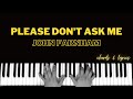 Please Don't Ask Me - John Farnham | Piano ~ Cover ~ Accompaniment ~ Backing Track ~ Karaoke