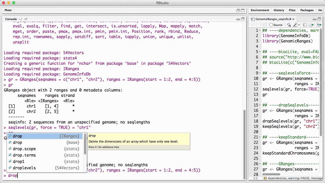 Genomicranges Seqinfo V1 Youtube