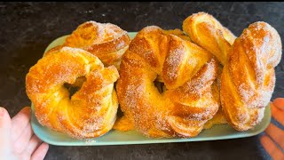 How to make cinnamon pretzel at home, cream and easy #easyrecipe #pretzel ##cinnamon