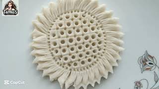 নরসিংদীর নকশি পিঠা সহজ ডিজাইন। nokshi pitha design recipe.