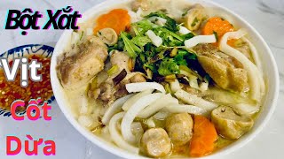 Bánh Canh Bột Xắt Thịt Vịt Nước Cốt Dừa Thơm Ngon Đặc Sản Miền Tây Ai Cũng Thích @Cô Ba Miền Đông