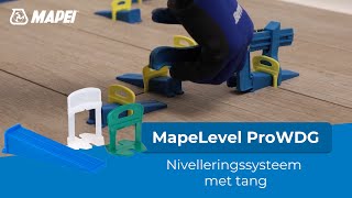 Tegels egaliseren met een nivelleringsysteem, met een tang | MapeLevel ProWDG