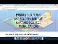 Working with pandas dataframes and seaborn visualization toolkit for easy data visualization