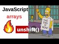 unshift javascript #javascript #arraymanipulation