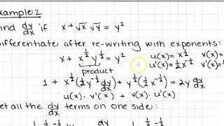 MAT213 Implicit Differentiation, Section 14.4