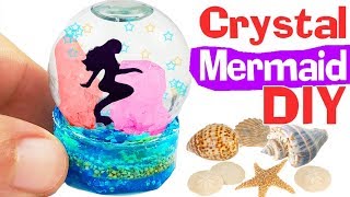 HOW TO MAKE MINIATURE CRYSTAL MERMAID DIY Craft Resin polymer clay tutorial 5-minute crafts