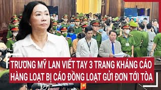 Điểm nóng: Trương Mỹ Lan viết tay 3 trang kháng cáo, hàng loạt bị cáo đồng loạt gửi đơn tới tòa