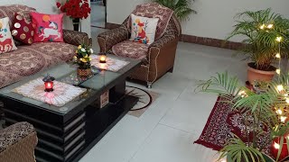 Small Budget Living Room / Drowning Room Makeover...कम बजट मैं ड्राइंग रूम को कैसे सजाया मैंने