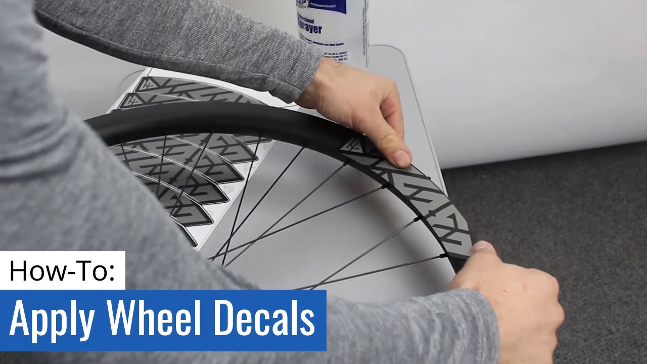 How To Apply Light Bicycle Wheel Decals Youtube