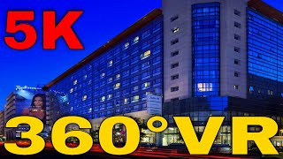360° VR Radisson Blu Hotel Bucharest Downtown Area Visit Romania Travel 5K 3D Virtual Reality HD 4K