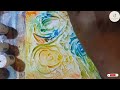 mastering textured abstract art on canvas watercolour painting tutorial.