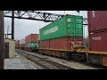 rare cn 5760 and cn 2455 leads a intermodal out of markham yard