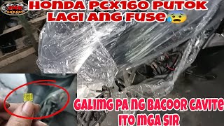 dumayo si sir galing bacoor cavite dahil sa pcx160  nyang putok lagi ang 25amp fuse