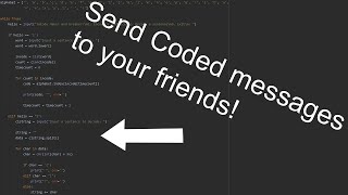 How to Code an Encoder and Decoder in Python!