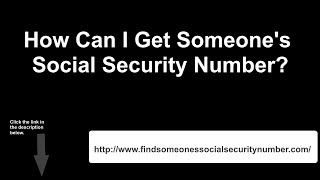 SSN Reverse Lookup | How Can I Get Someone's Social Security Number? Private Investigator SSN Search