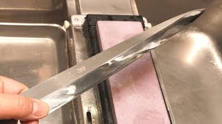 刺身包丁の研ぎ方と切れ味-How to sharpen the Japanese sashimi knife