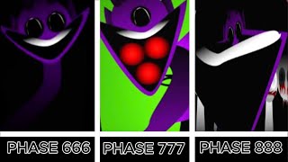 Phase 666 vs Phase 777 vs Phase 888 | Compare All Character Sounds Across Sprunki Incredibox Phases