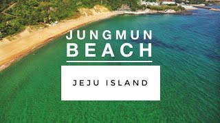 JUNGMUN BEACH \u0026 WATERFALL || Jeju Island, South Korea (DJI Phantom Drone) 제주 || TRAVEL VLOG