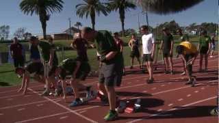 Pride Leads Marines in Track