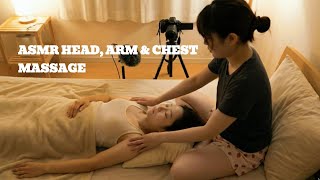 ASMR HEAD, ARM & CHEST MASSAGE #asmr #massage #massagetherapy