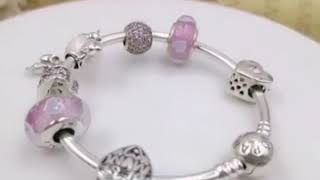 Pandora enchanted garden mouse charm bracelet in charmsilvers.com