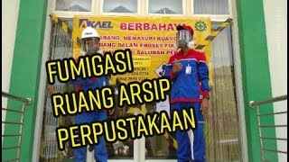 Fumigasi Ruang Arsip Perpustakaan