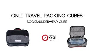 Onli Travel Packing Cubes: Socks and Underwear Cube