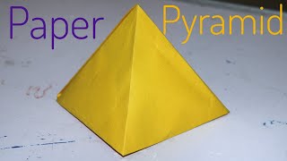How to make Paper Pyramid,Very Easy Origami Pyramid